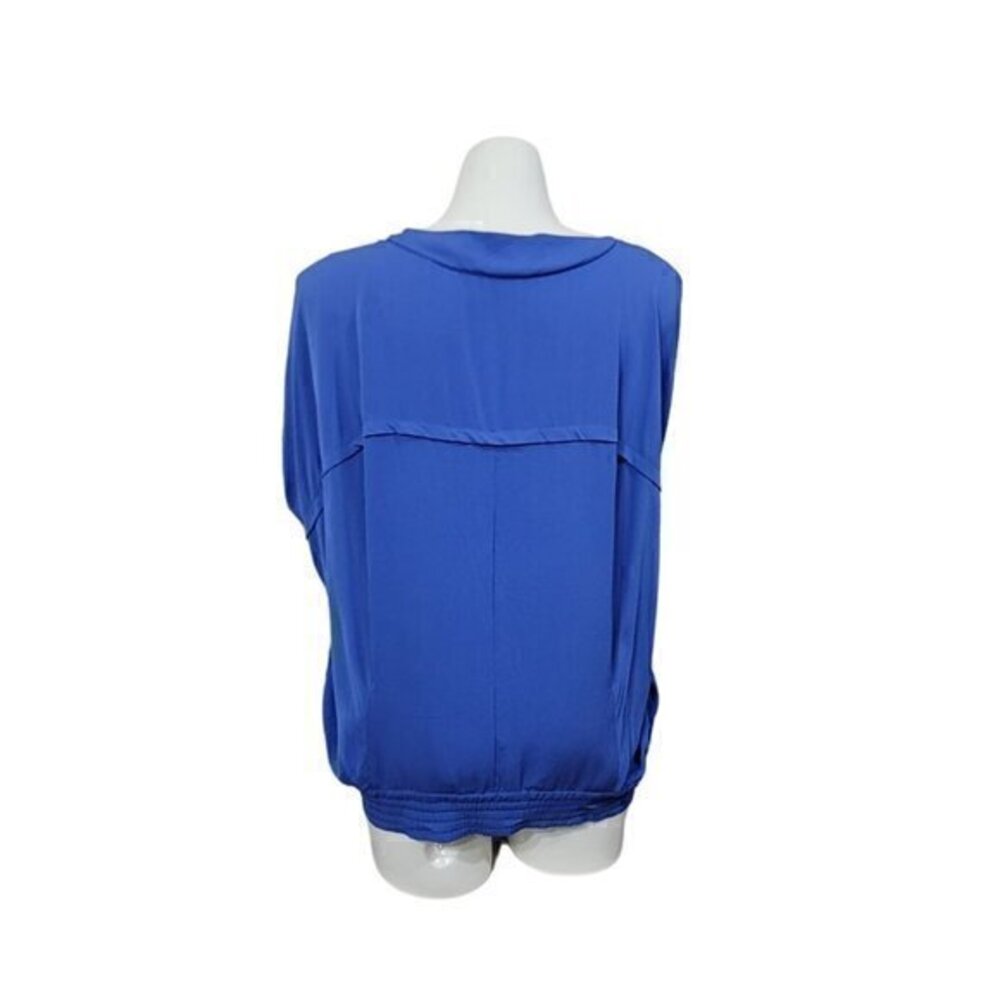 Diane von Furstenberg Landy Silk Top Blouse L - Picture 4 of 8